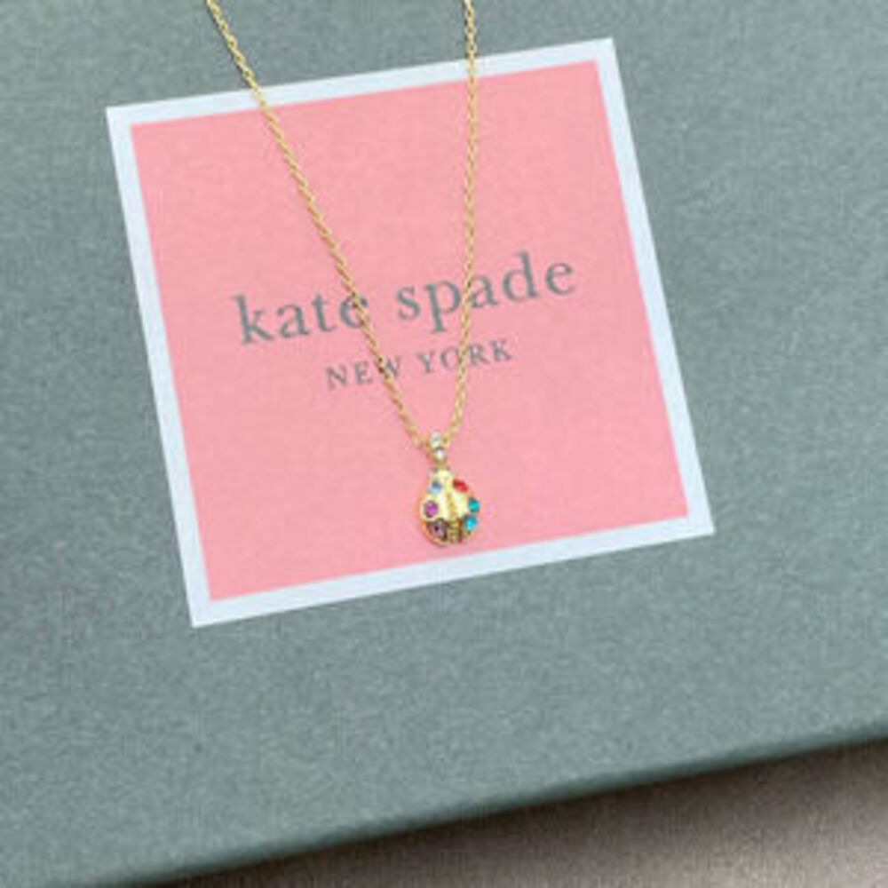 kate spade Pastoral Ladybug Rhinestone Necklace